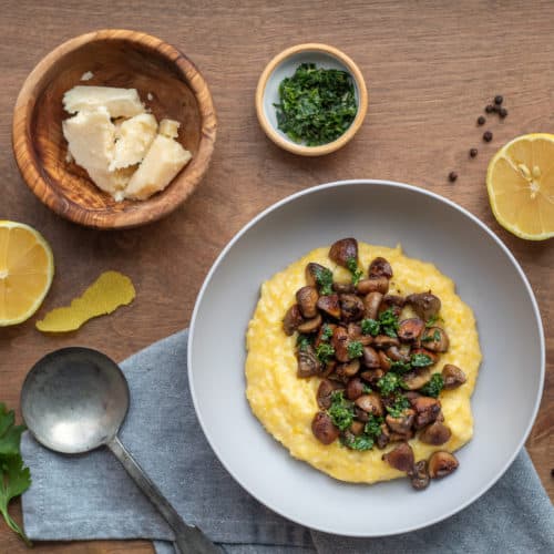 Polenta with Mushrooms and Gremolata Plan. Eat. Post. Repeat.