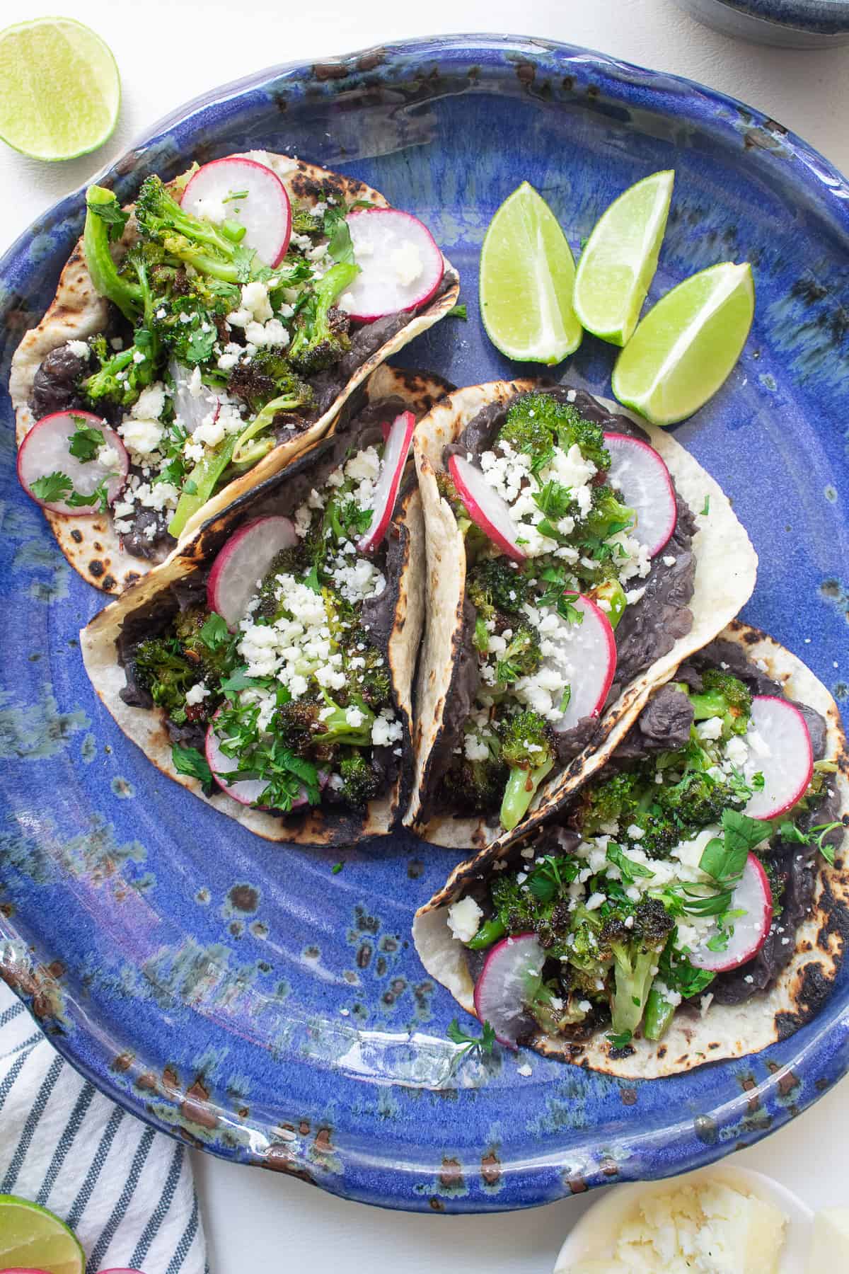 Charred Broccoli Tacos with Honey Chipotle Sauce | Plan. Eat. Post. Repeat.