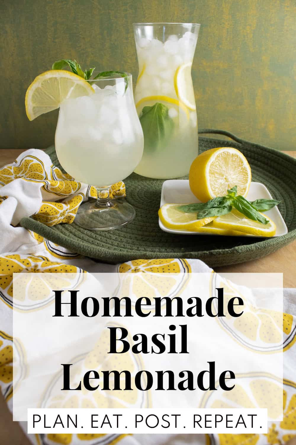 Homemade Basil Lemonade | Plan. Eat. Post. Repeat.