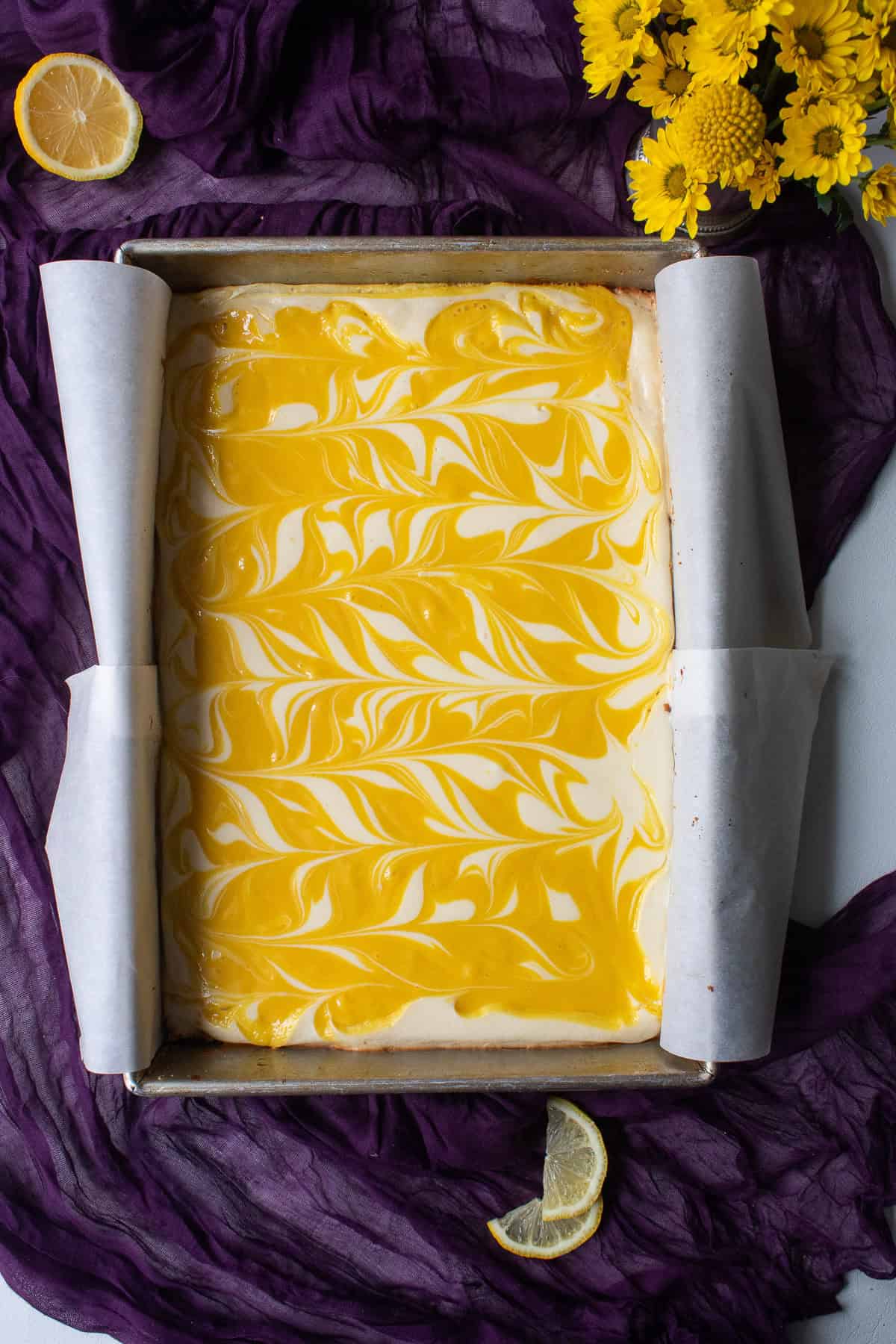 The baked bars have golden edges.