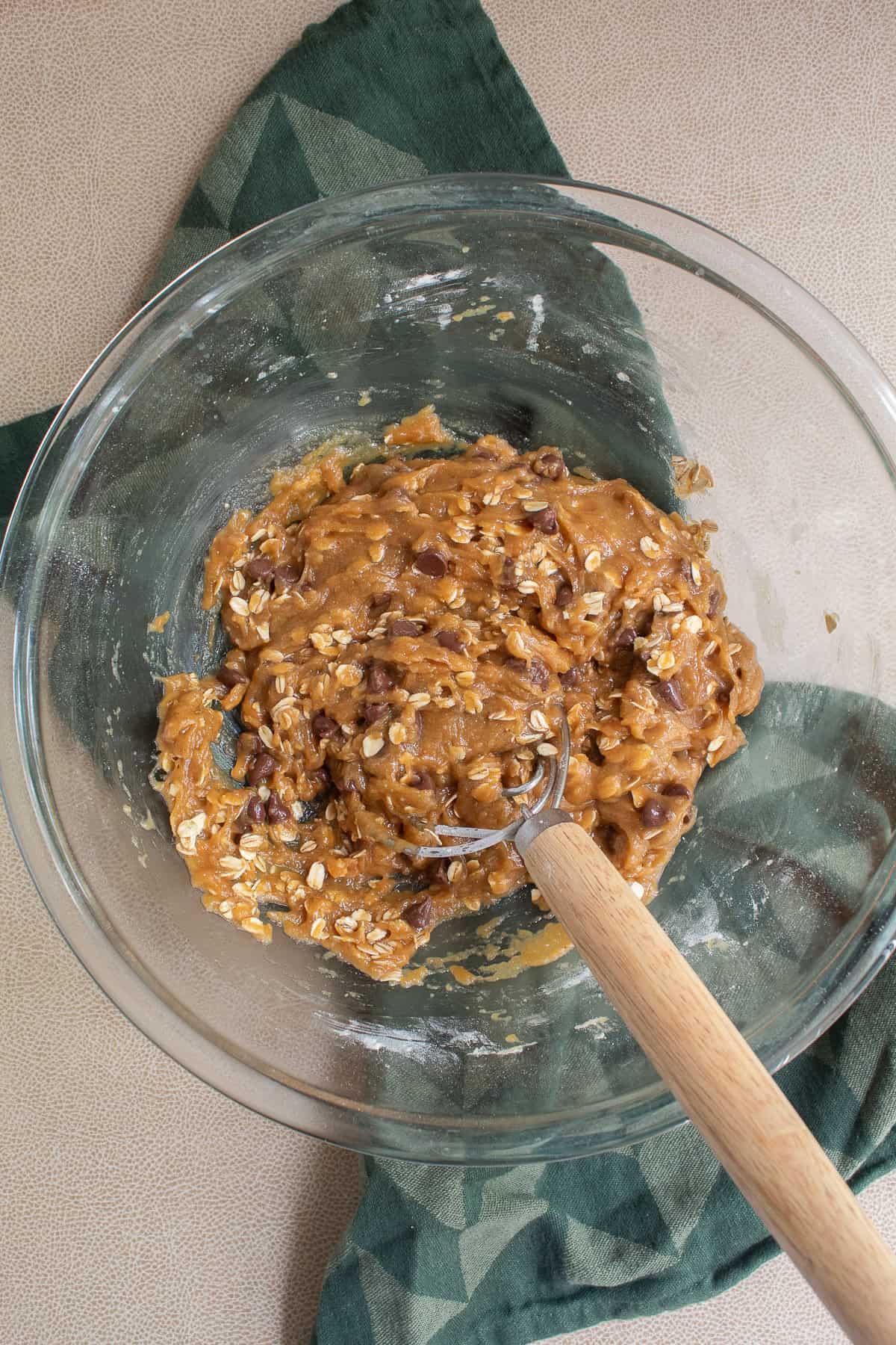 The complete dough is ready for chilling.
