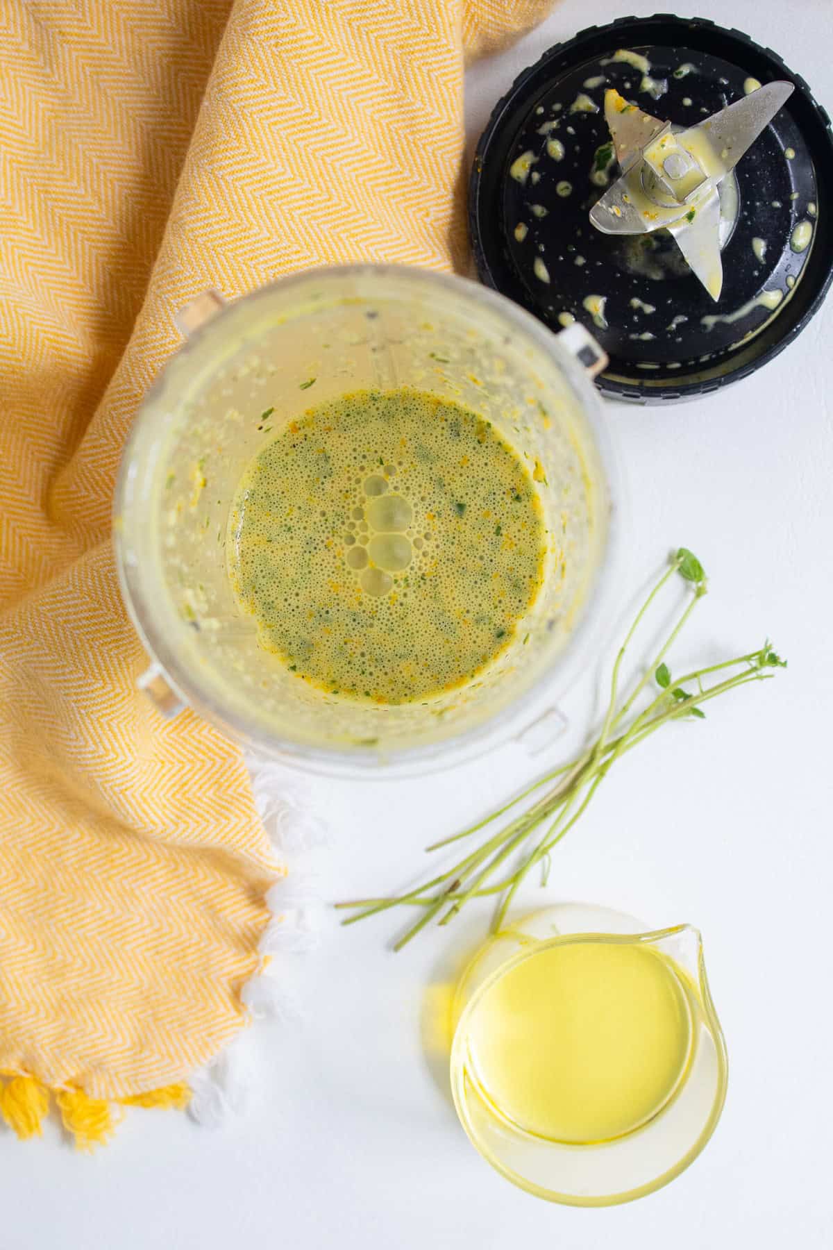 The marinade is a pale golden yellow.